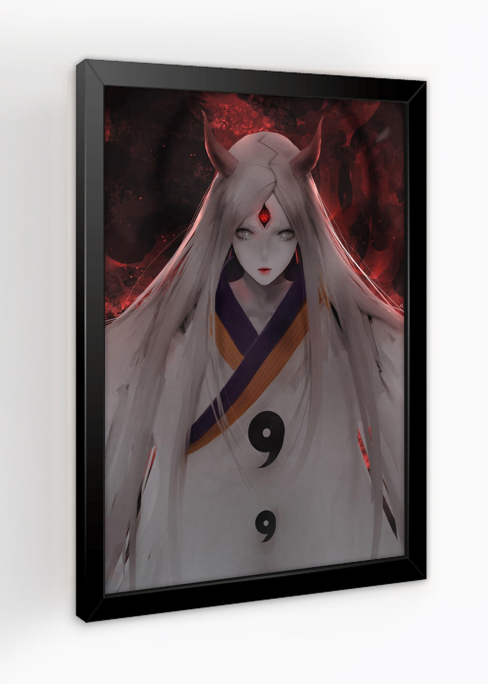 Quadro Decorativo Kaguya Ootsutsuki - Com vidro