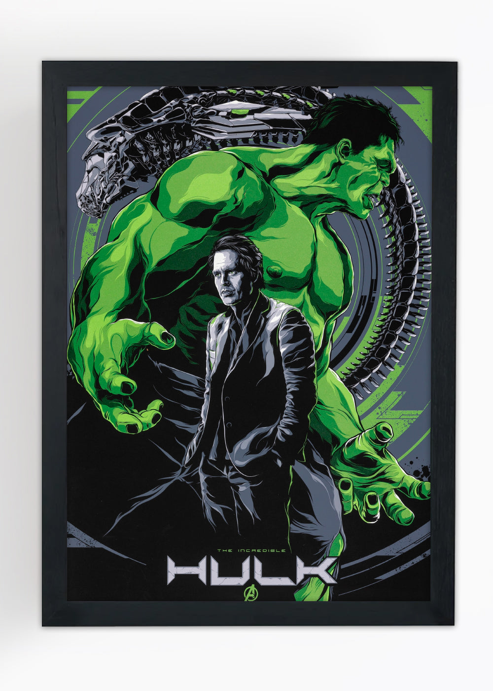 Quadro Ken Taylor | The Avengers: Hulk - Com vidro
