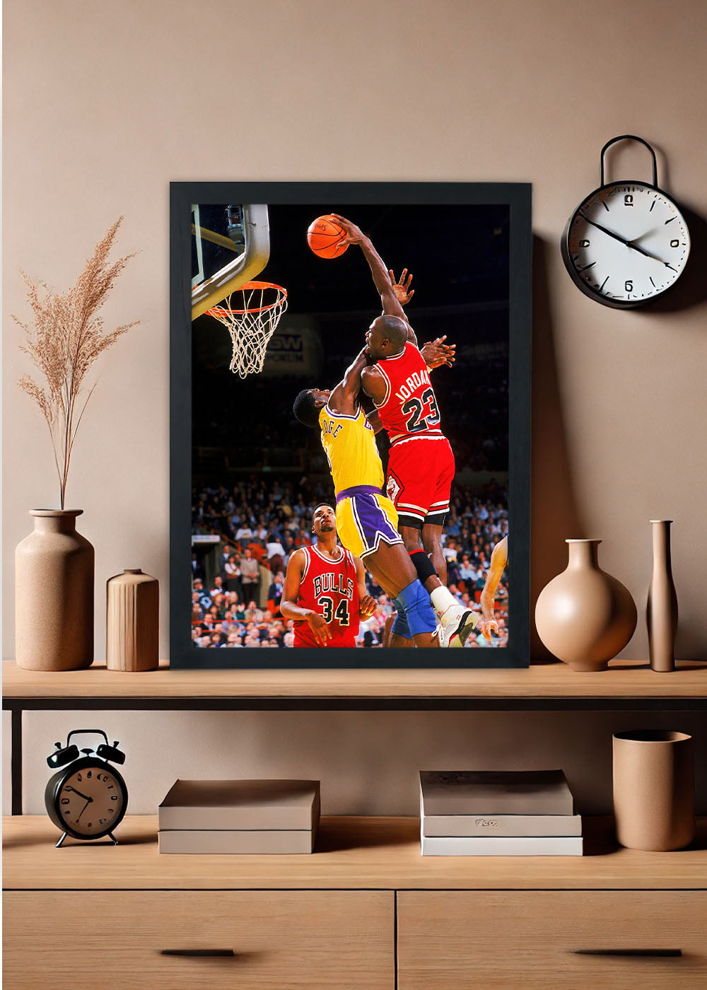 Quadro Michael Jordan Chicago Bulls - Com vidro