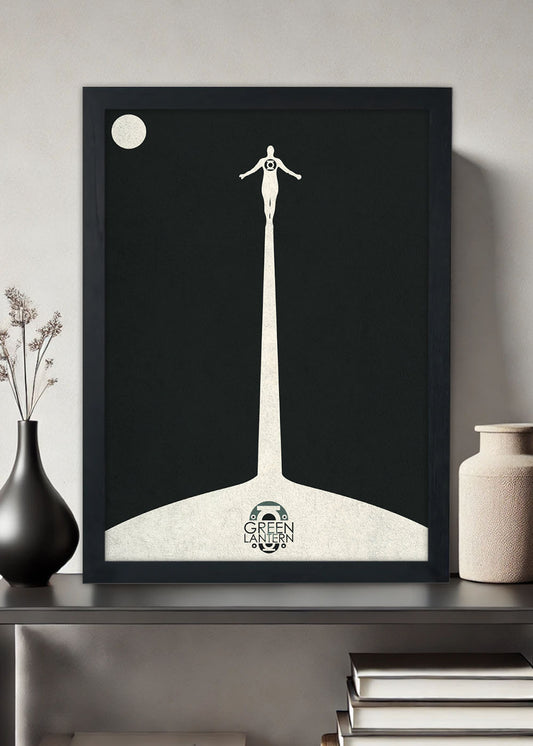 Quadro Decorativo Lanterna verde - Com vidro