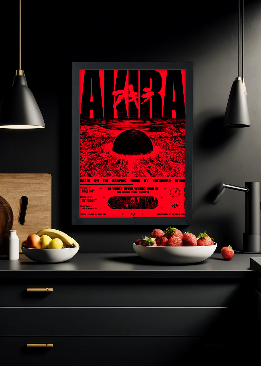 Quadro Decorativo Akira - Com vidro