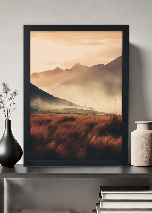 Quadro Decorativo Paisagem mato - Com vidro