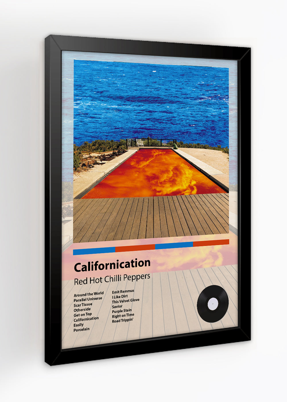 Quadro Californication - Red Hot Chili Peppers - Com vidro