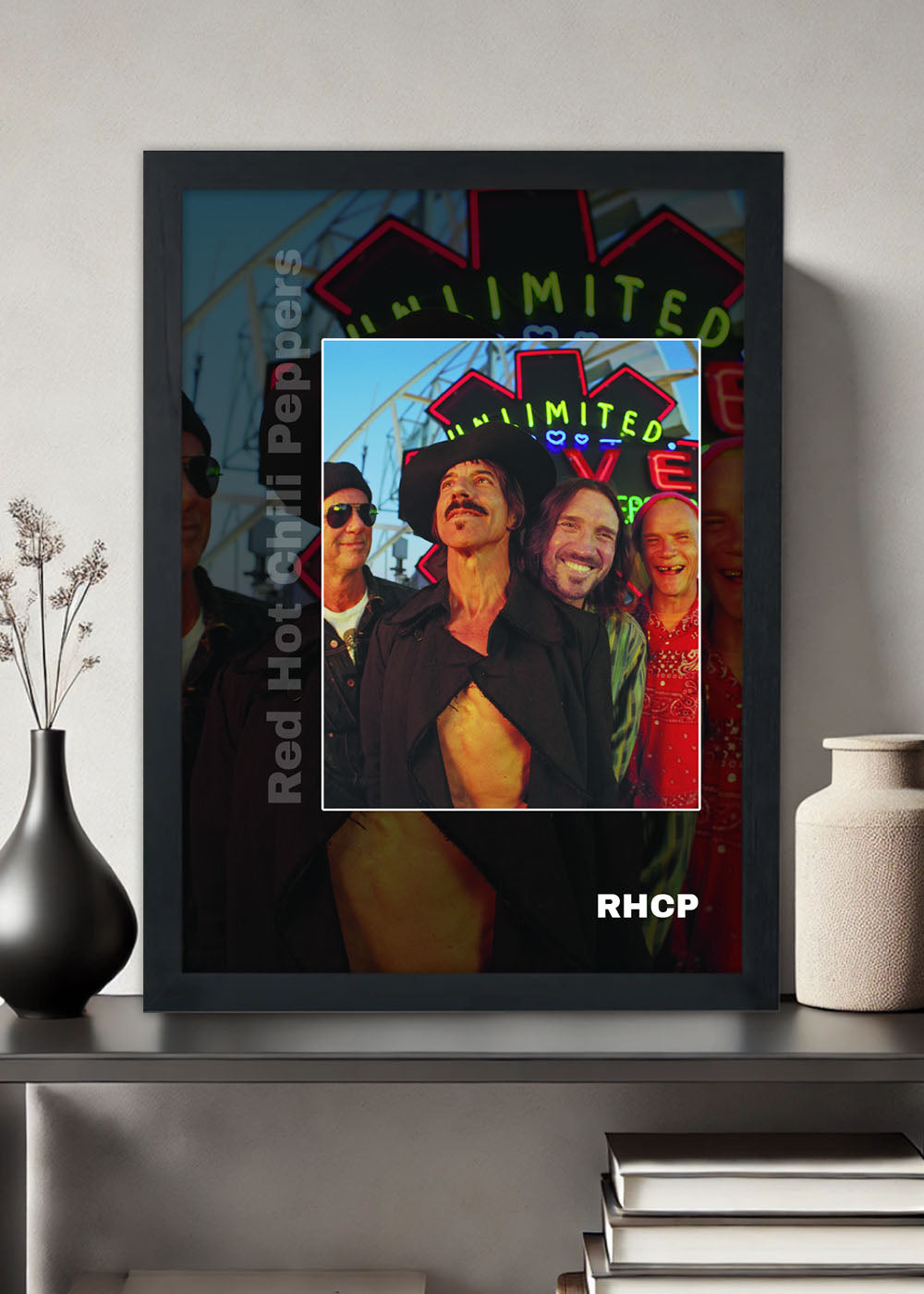 Quadro Red Hot Chili Peppers Not The One - Com vidro