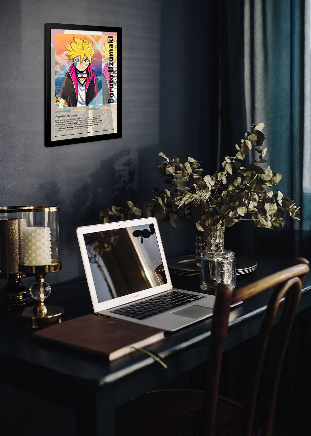 Quadro Boruto Uzumaki - Com vidro