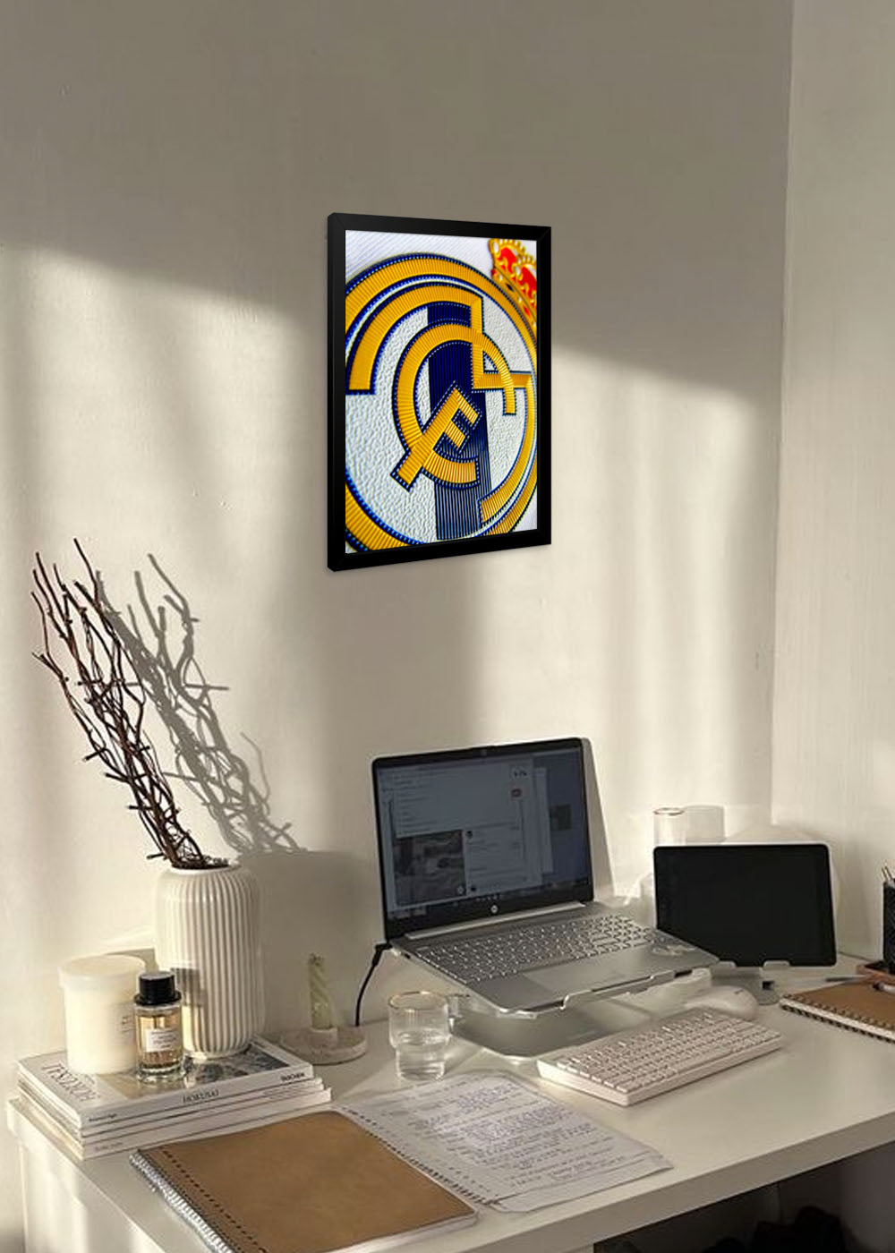 Quadro Logo do Real Madrid - Com vidro