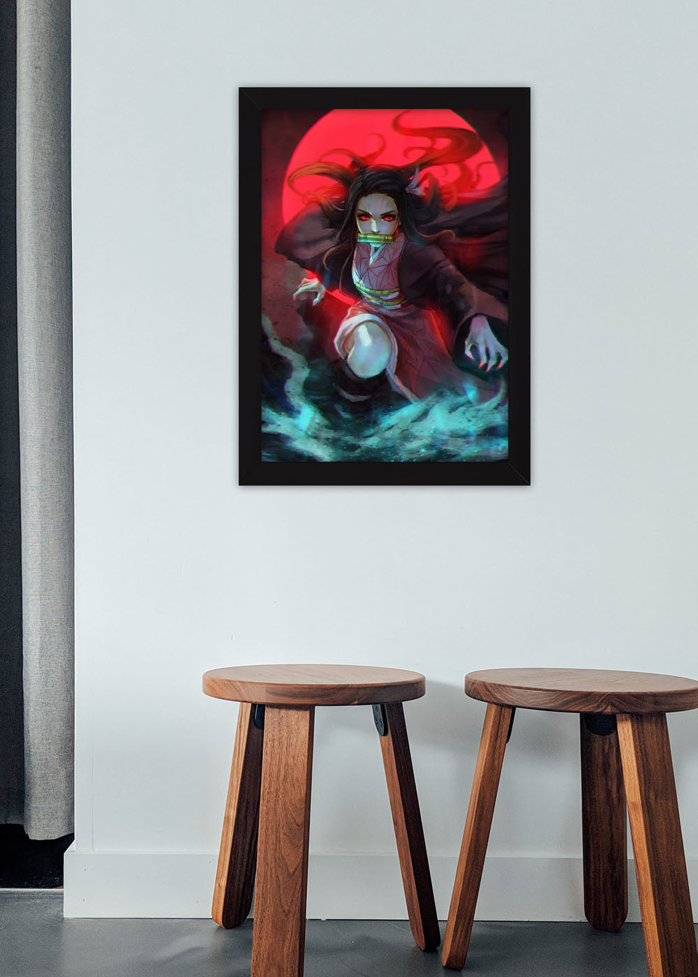 Quadro Decorativo Demon Slayer - Nezuko - Com vidro