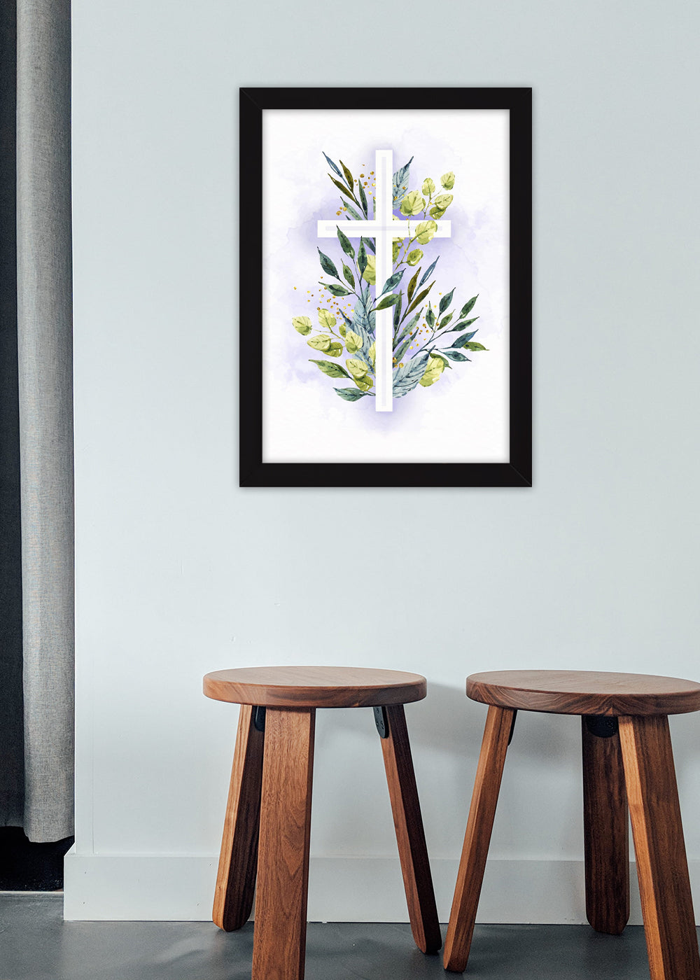 Quadro Cruz divina - religioso - Com vidro