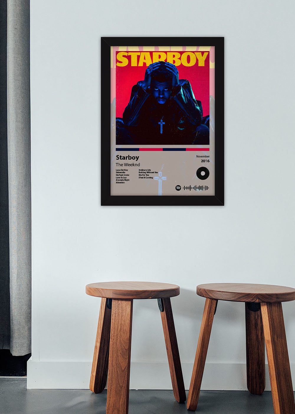 Quadro Decorativo Starboy - The Weeknd