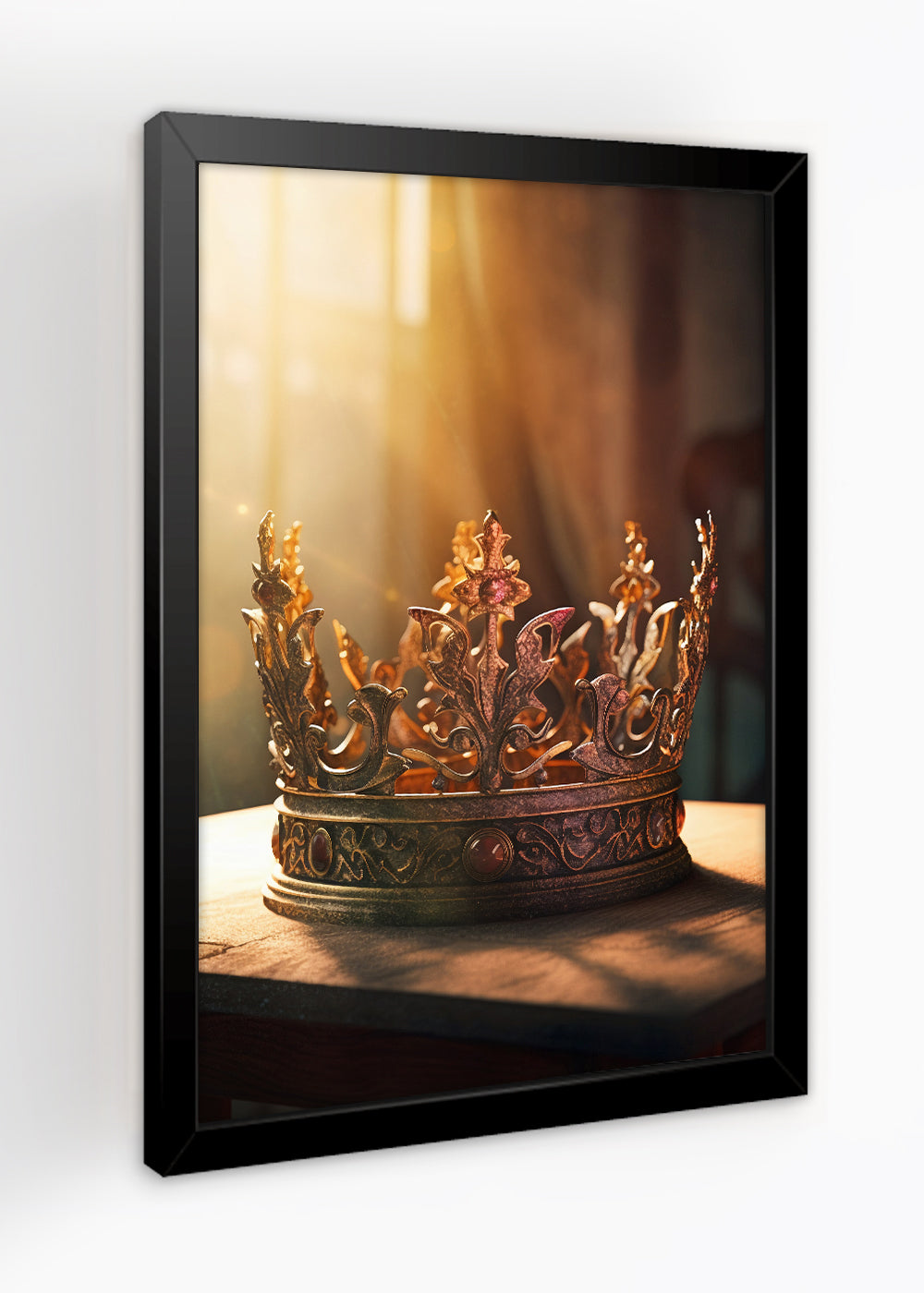 Quadro Decorativo Coroa do rei do palacio - Com vidro