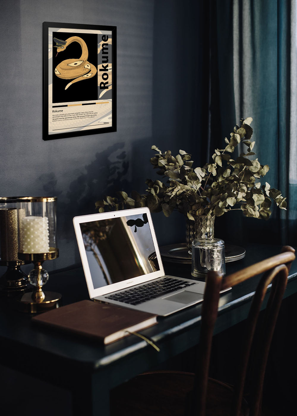 Quadro Decorativo Rokume - Beastars - O Lobo Bom - Com vidro