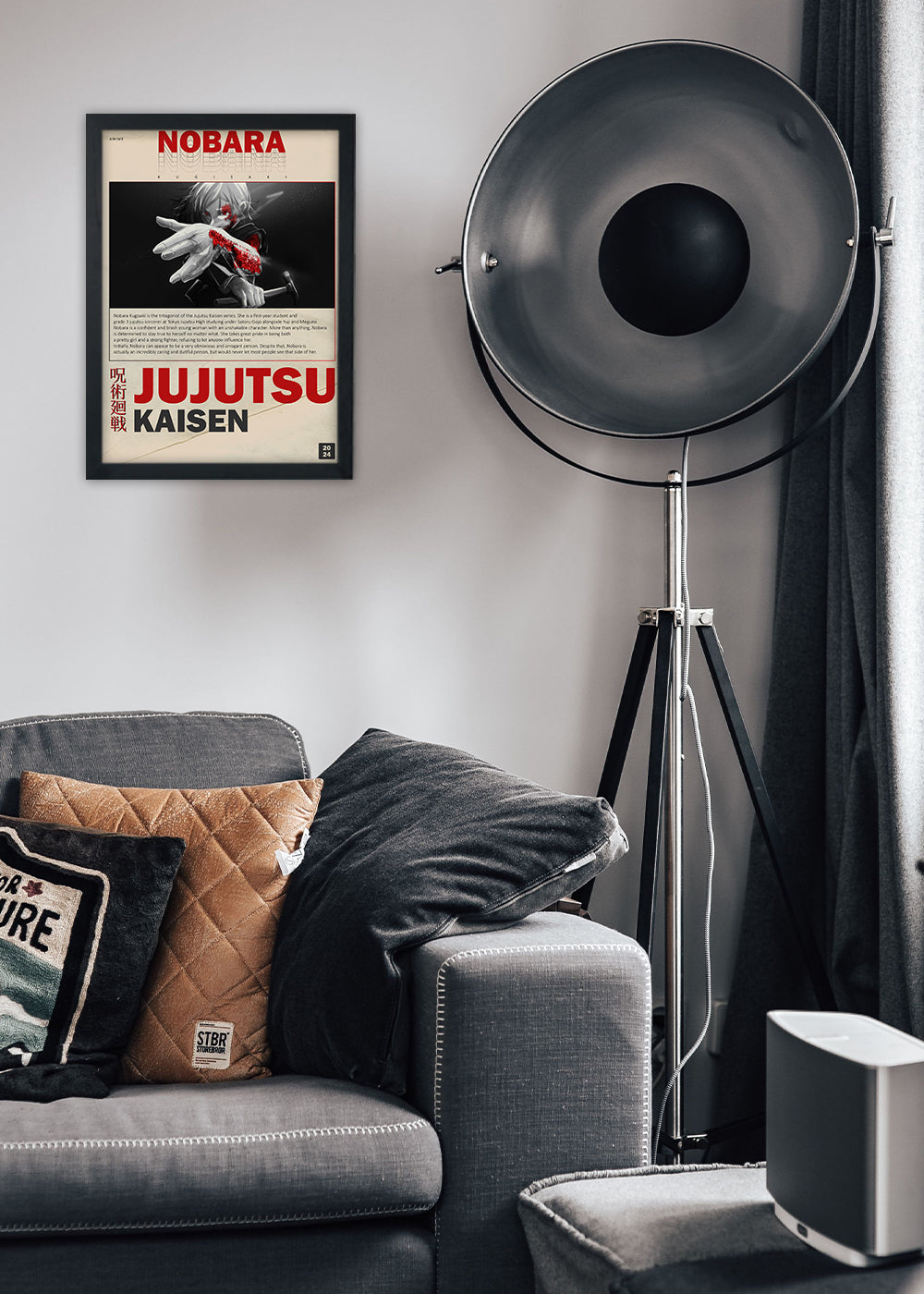 Quadro Decorativo Nobara Kugisaki - Com vidro