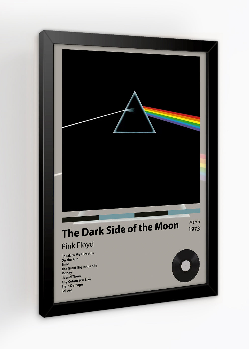 Quadro The Dark Side of the Moon - Pink Floyd - Com vidro
