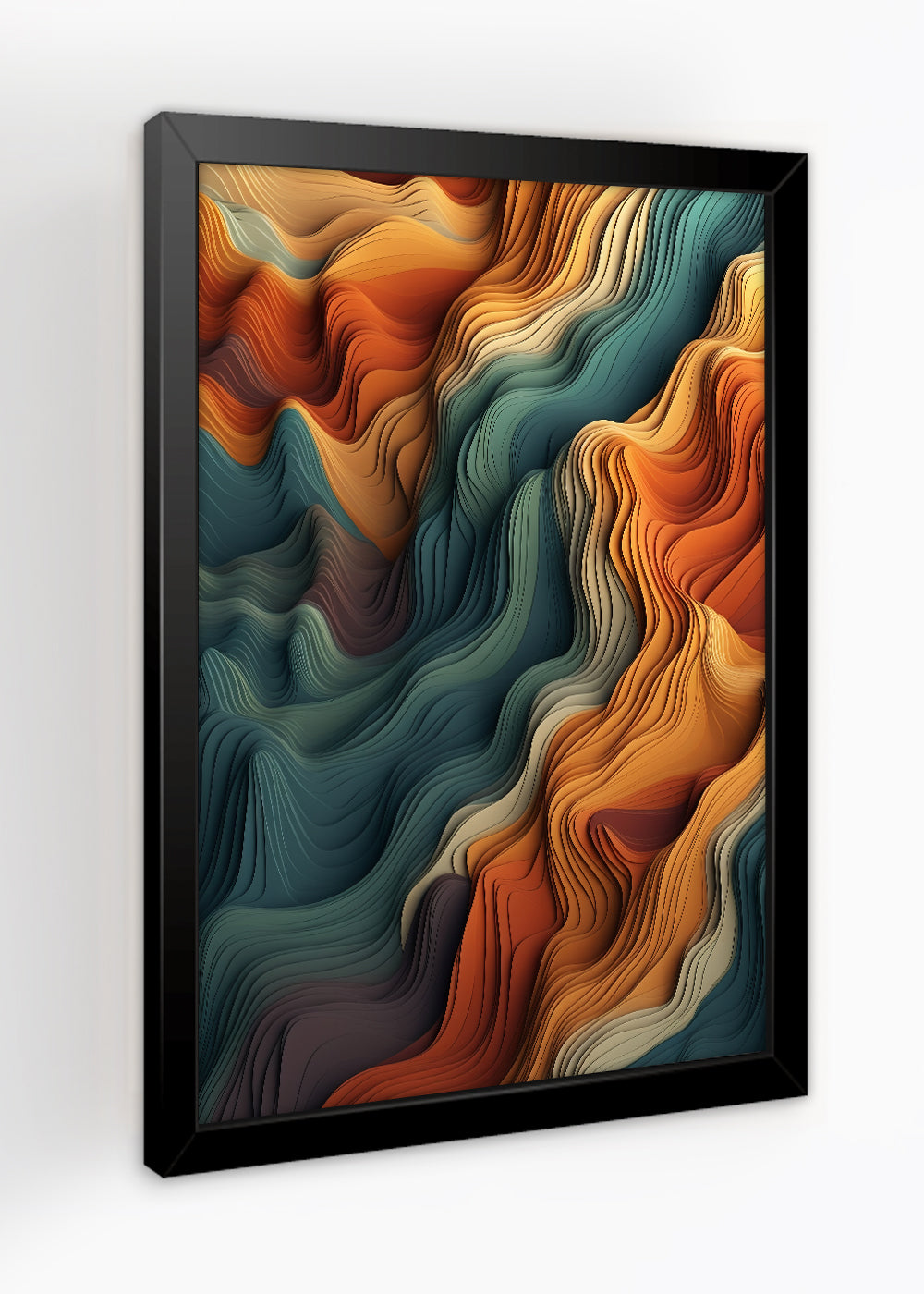 Quadro Decorativo Arte abstrata - Com vidro