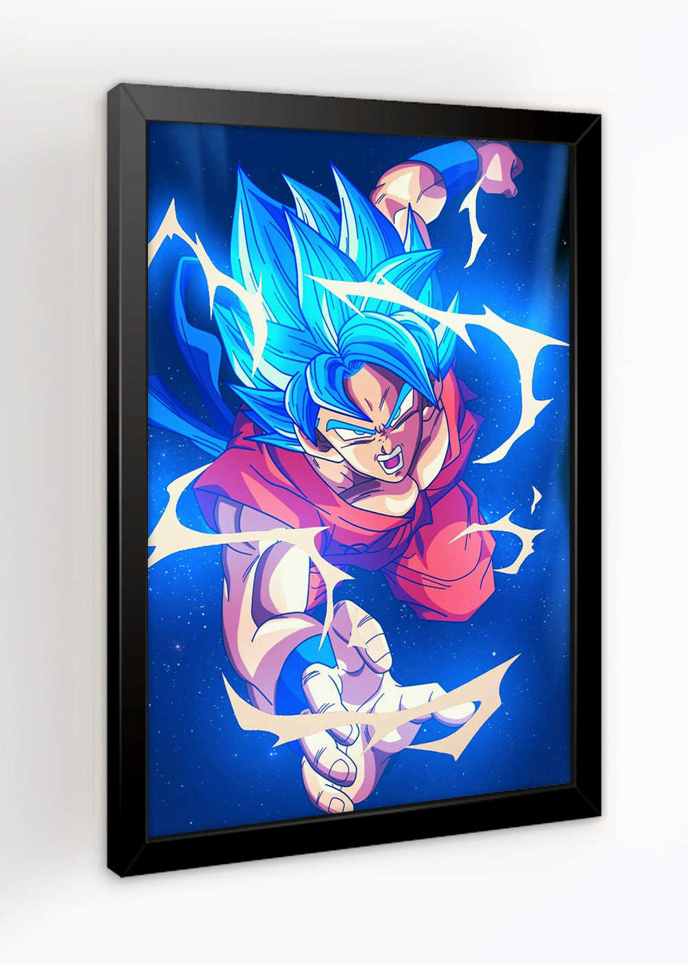 Quadro Dragon Ball Sayadin Blue - Com vidro
