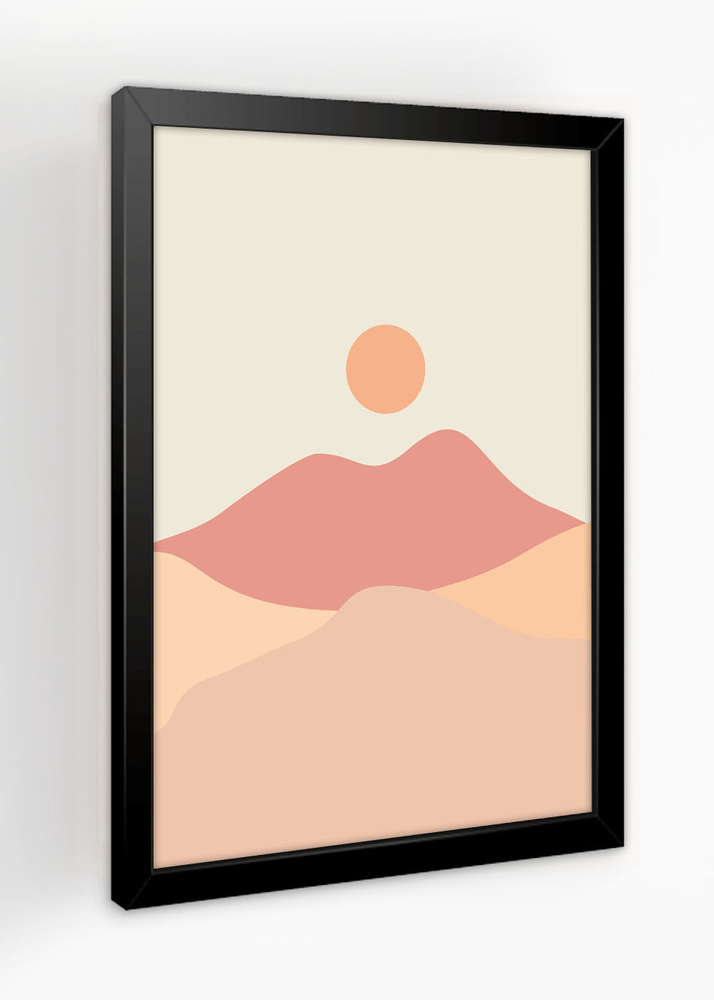 Quadro Decorativo Quente abstrato - Com vidro