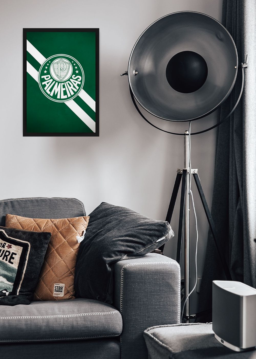 Quadro Com Vidro Palmeiras O Maior com Moldura