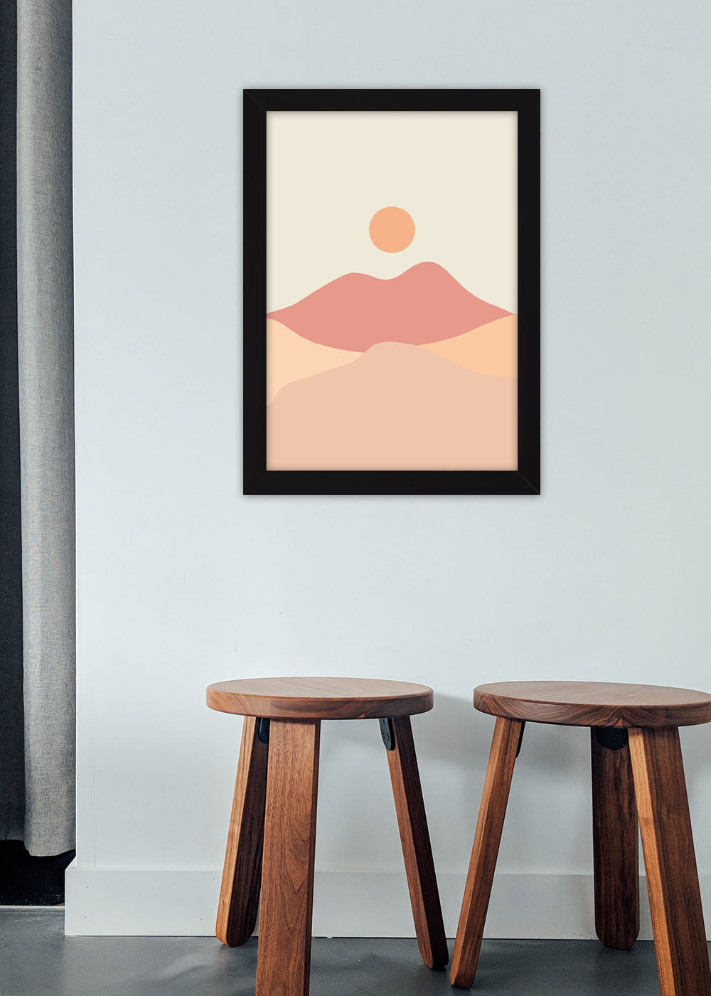 Quadro Decorativo Quente abstrato - Com vidro