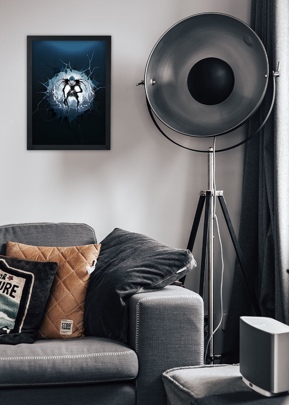 Quadro Decorativo Death Note - Ryuk - Com vidro