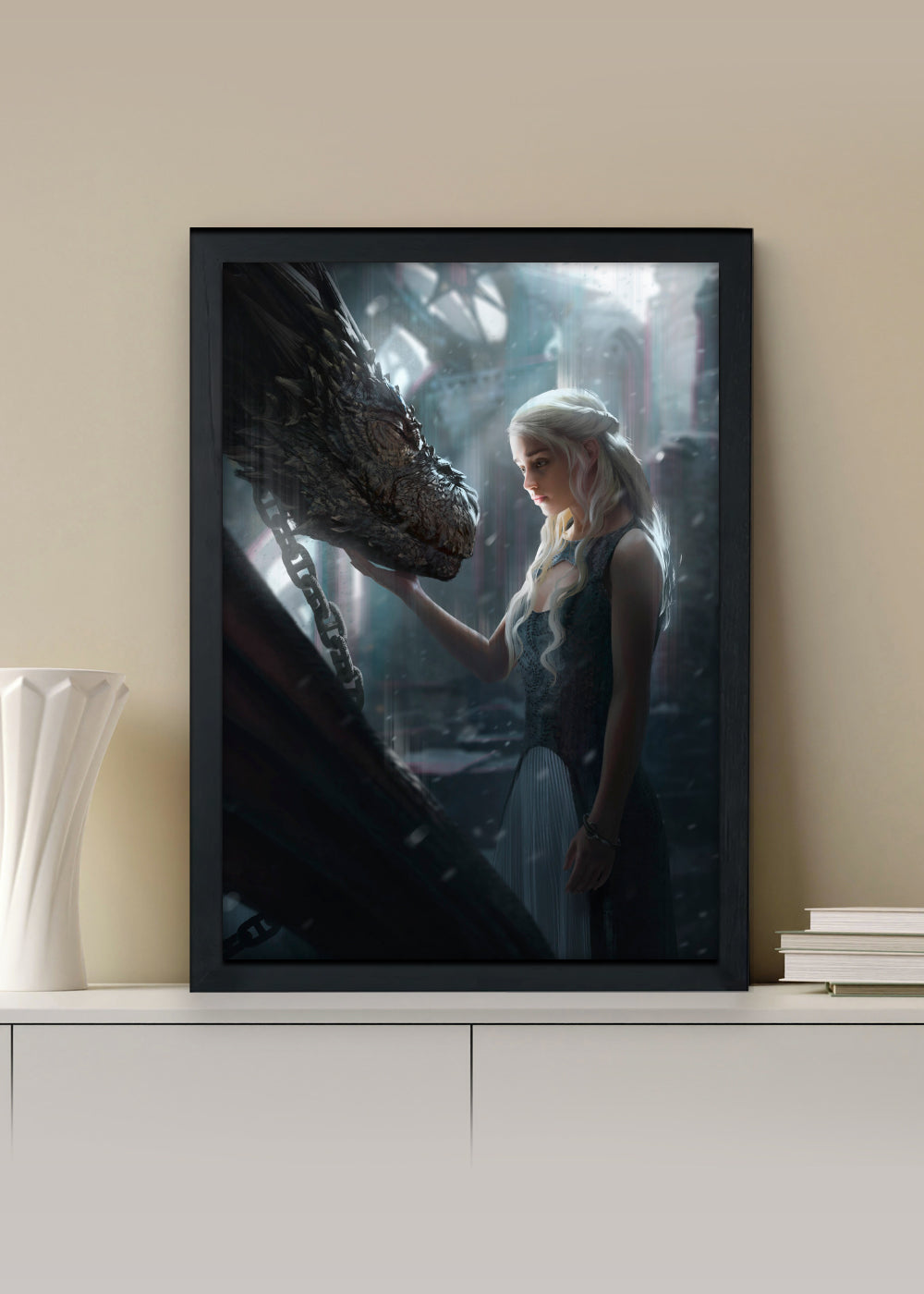 Quadro Emilia Clarke Game of Thrones - Com vidro