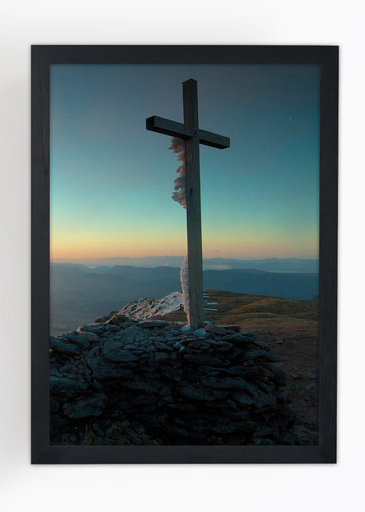 Quadro Cruz de Jesus - Com vidro