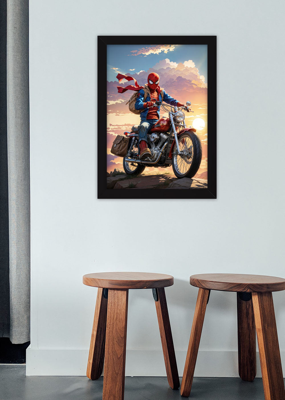 Quadro Decorativo Homem Aranha aventureiro - Com vidro