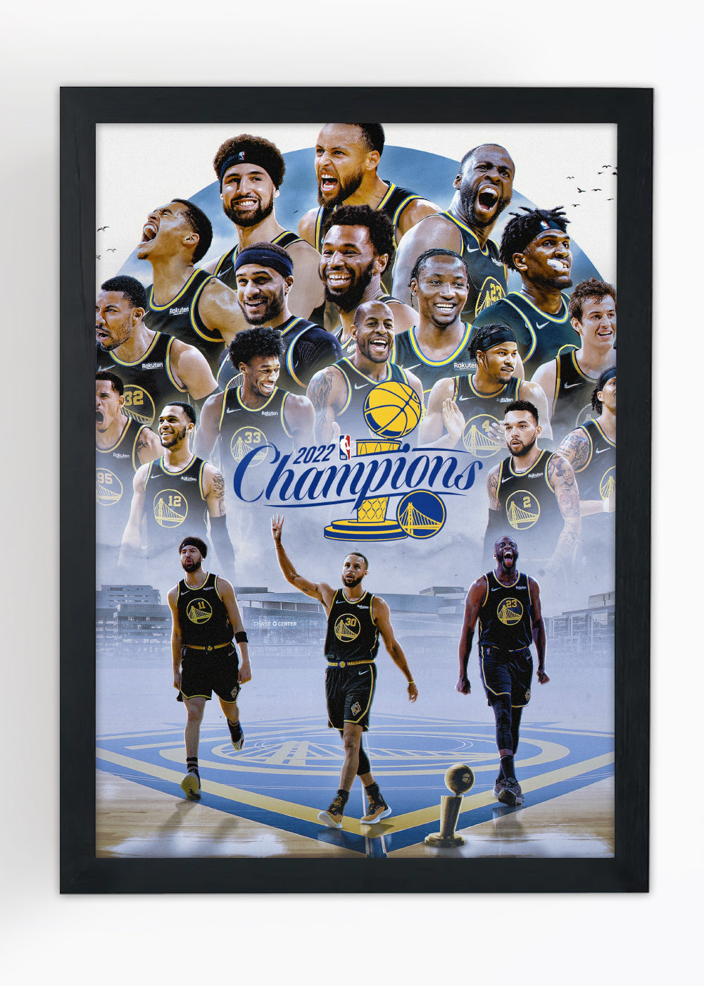 Quadro Golden State Warriors - Com vidro