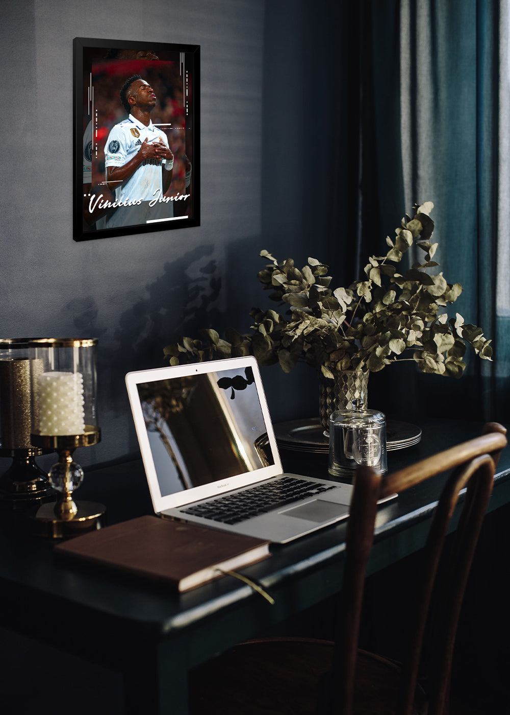 Quadro Vinicius Junior Real Madrid - Com vidro