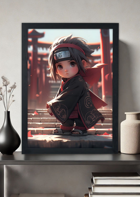 Quadro Itachi Baby - Com vidro