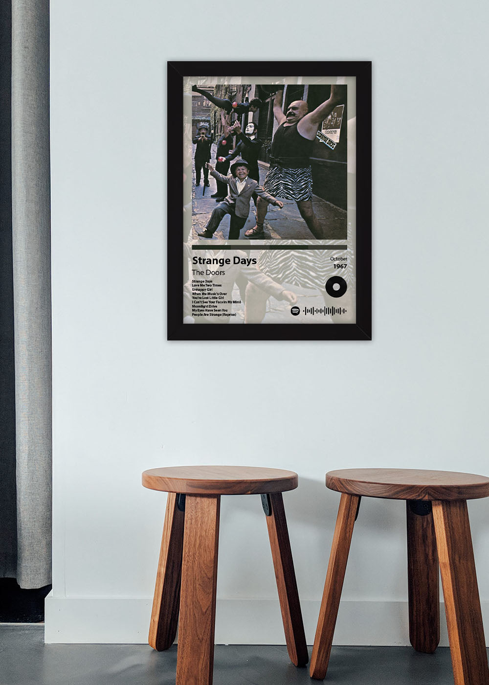 Quadro Strange Days  - The Doors - Com vidro