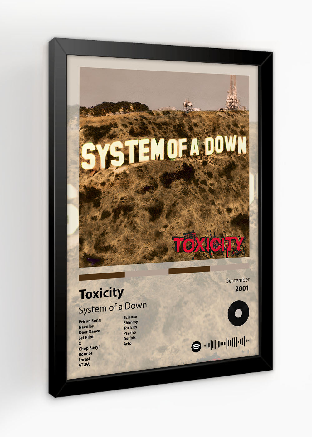 Quadro Decorativo Toxicity - System of a Down