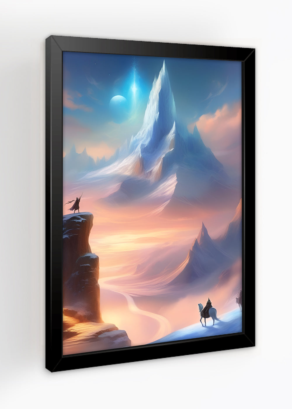 Quadro Reino de Jotunheim - Mitologia nórdica - Com vidro