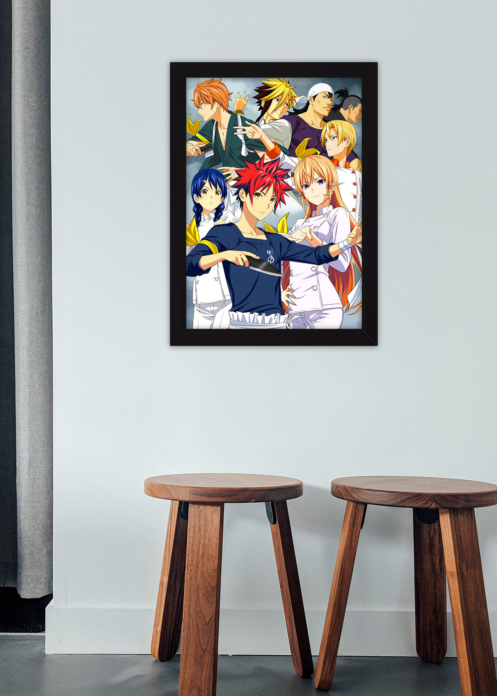 Quadro Food Wars! Shokugeki no Soma - Com vidro