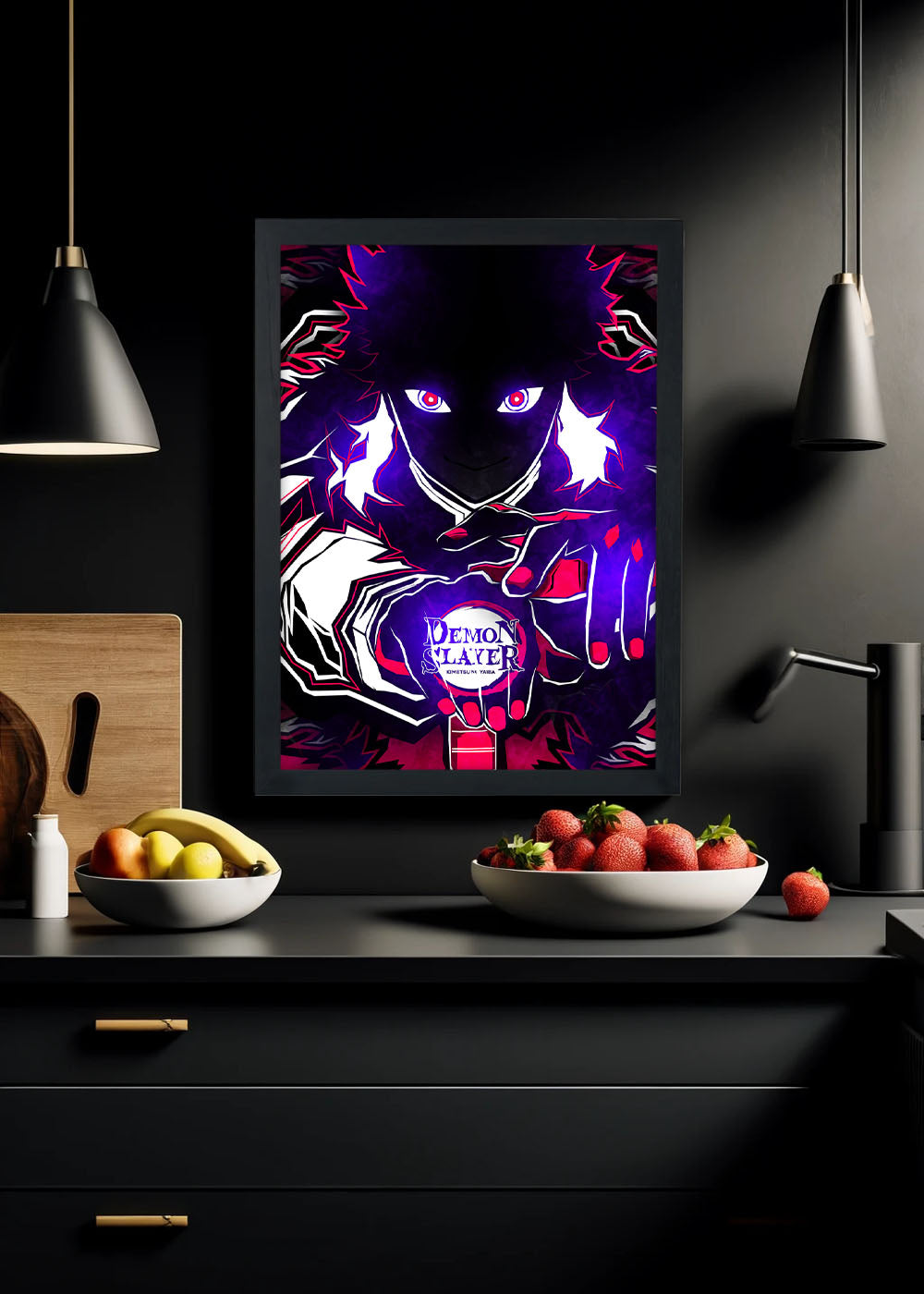 Quadro Decorativo Morte de Demon Slayer