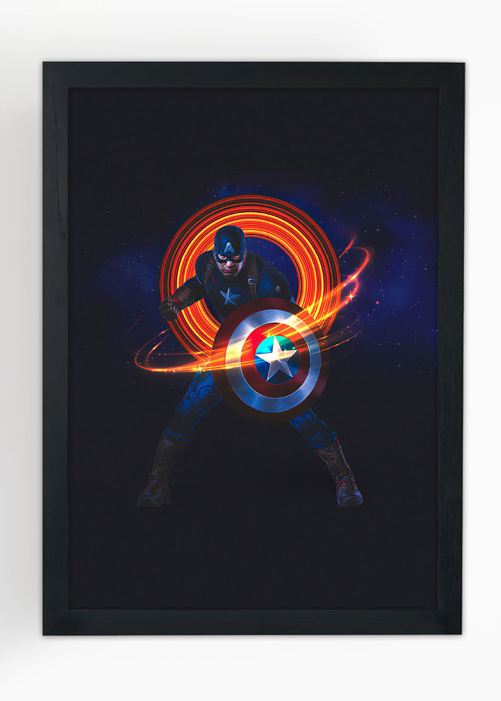 Quadro Decorativo Capitão America - Marvel - Com vidro