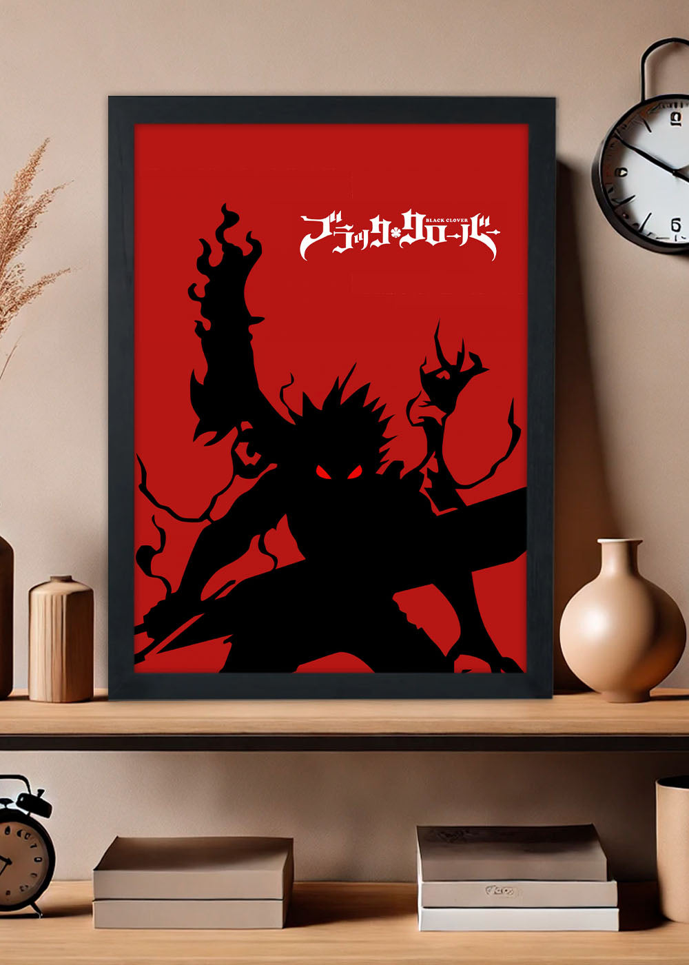 Quadro Black Clover - Com vidro