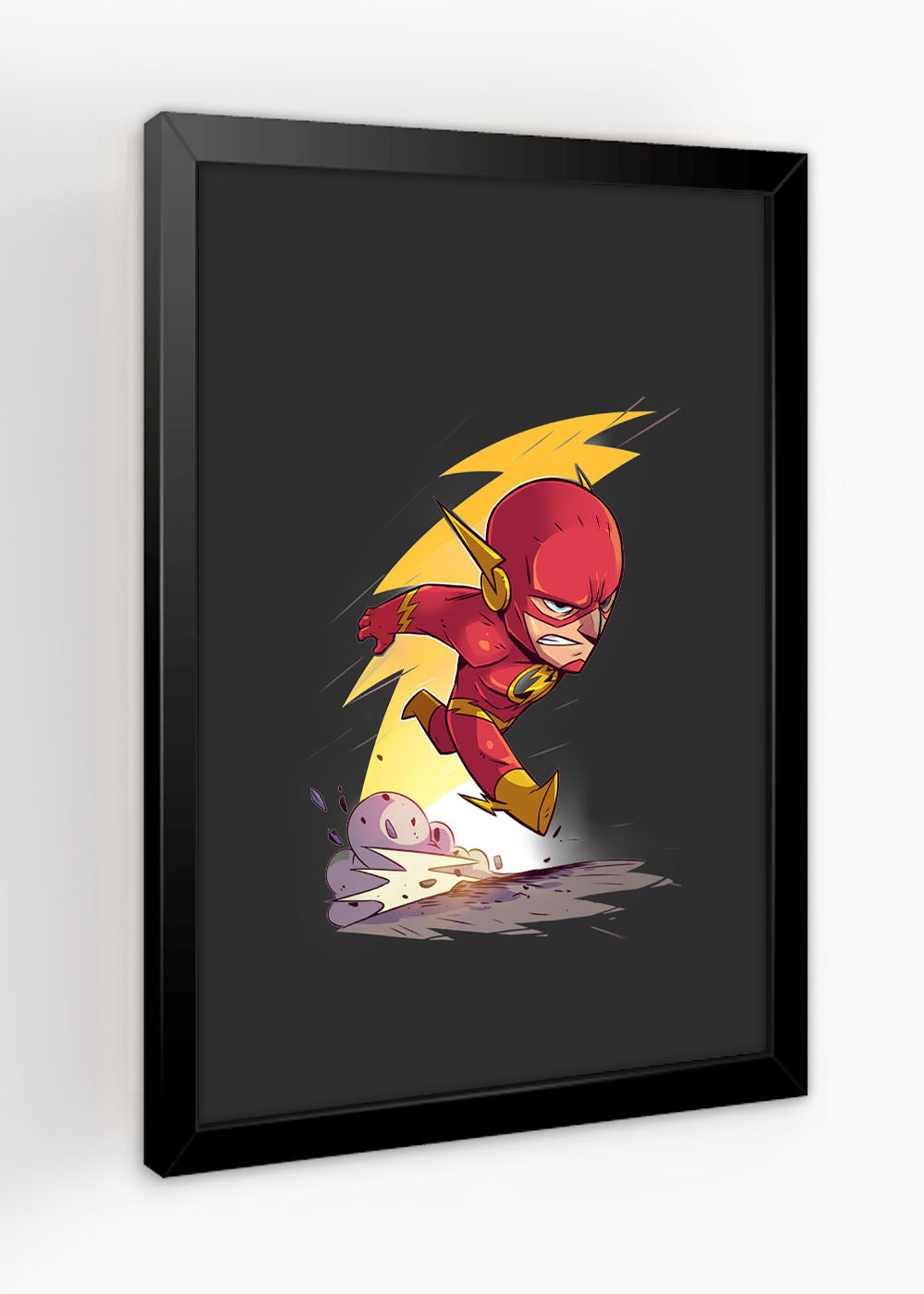 Quadro Decorativo Heroi DC - The Flash animation - Com vidro