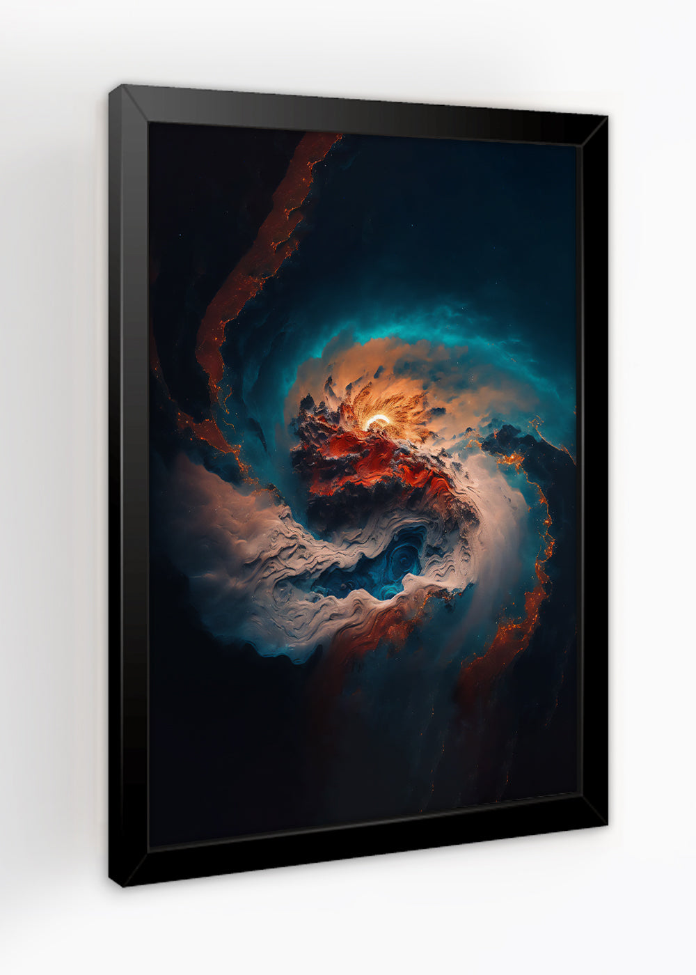 Quadro Decorativo Galaxia Abstrato - Com vidro