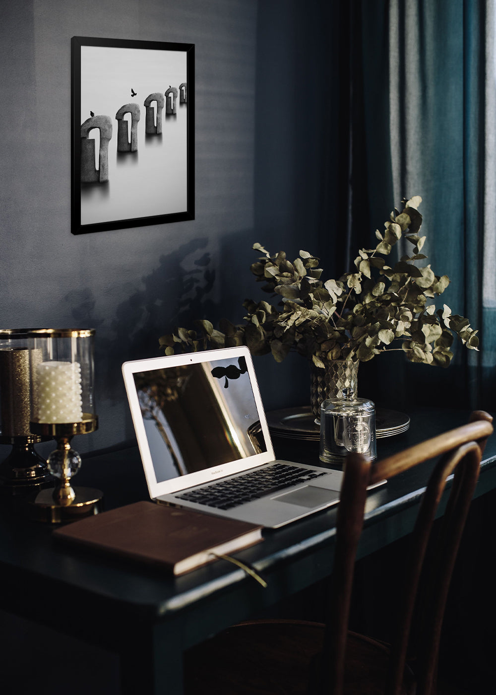 Quadro A Pintura Abstrata - Com vidro