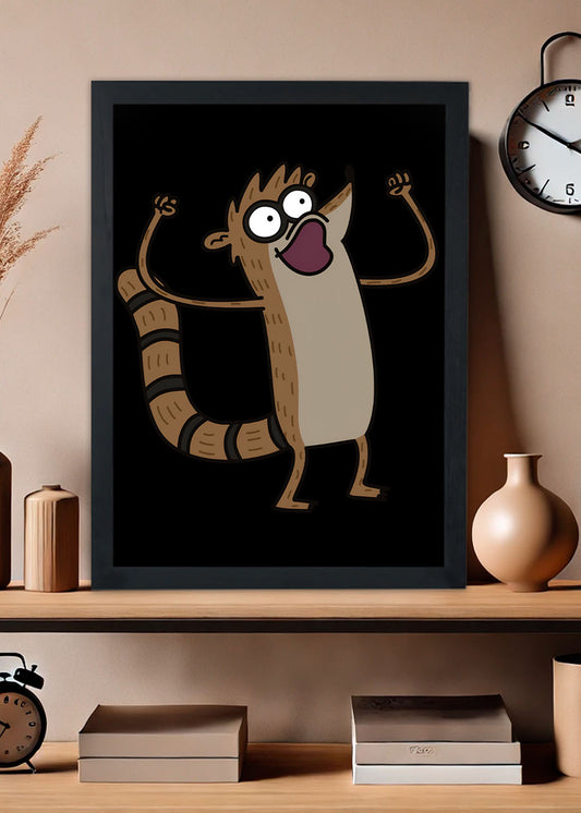 Quadro Decorativo hora do show Rigby