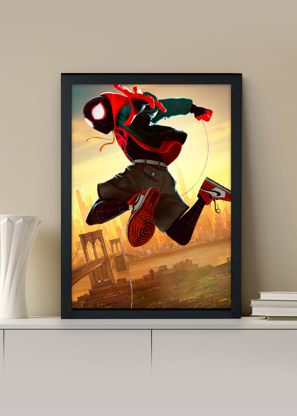 Quadro Homem-Aranha, Miles Morales - Com vidro