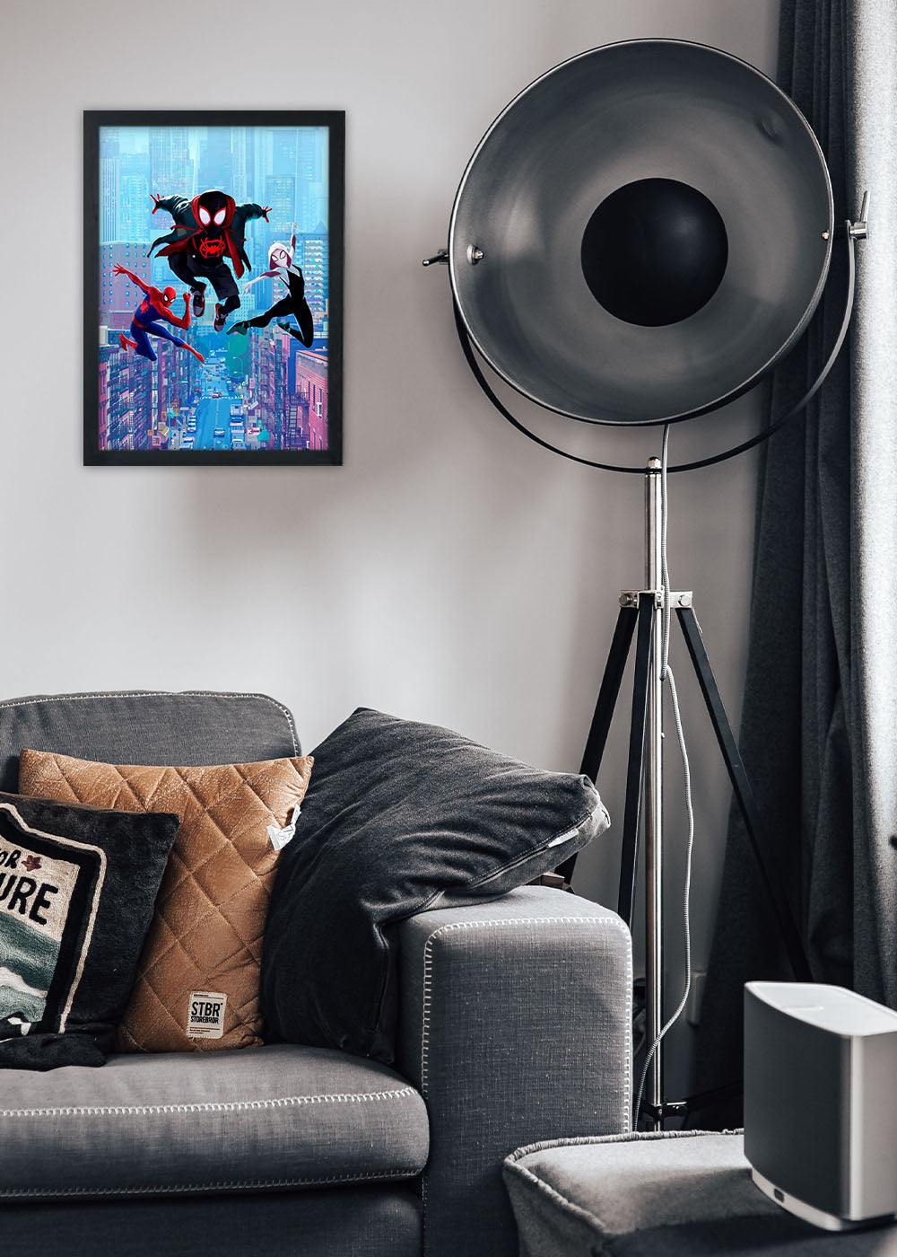 Quadro Decorativo Heroi Marvel - Homem Aranha - Com vidro