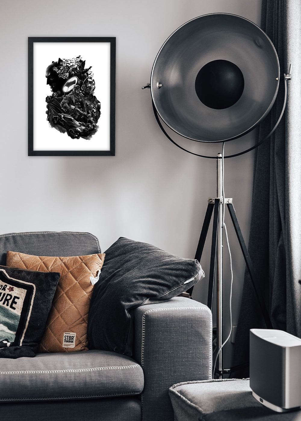 Quadro Decorativo Batman - Com vidro