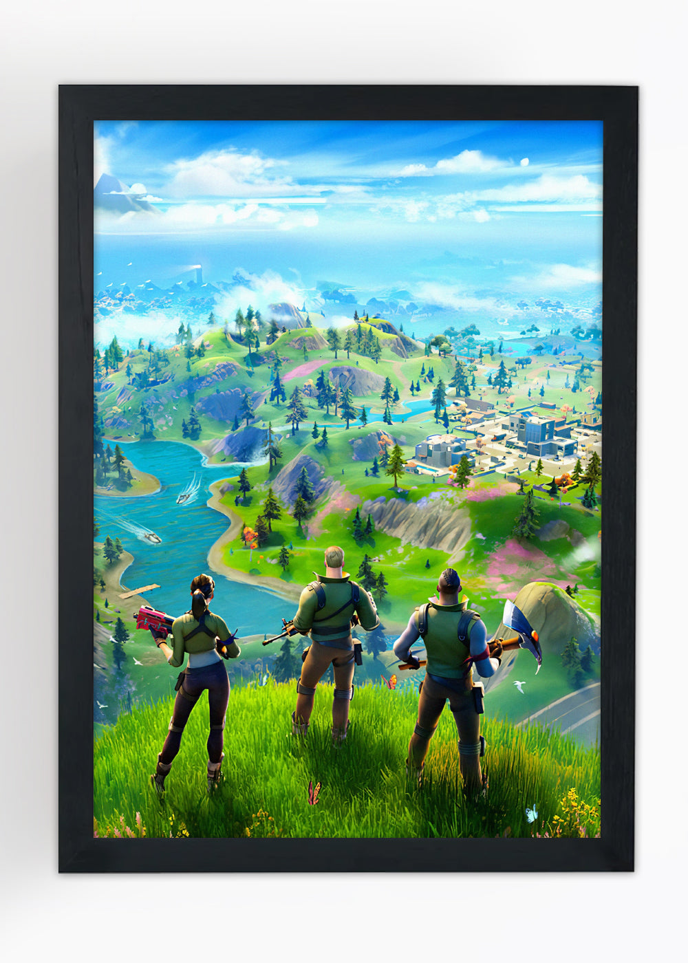 Quadro Fortnite O jogo - Com vidro