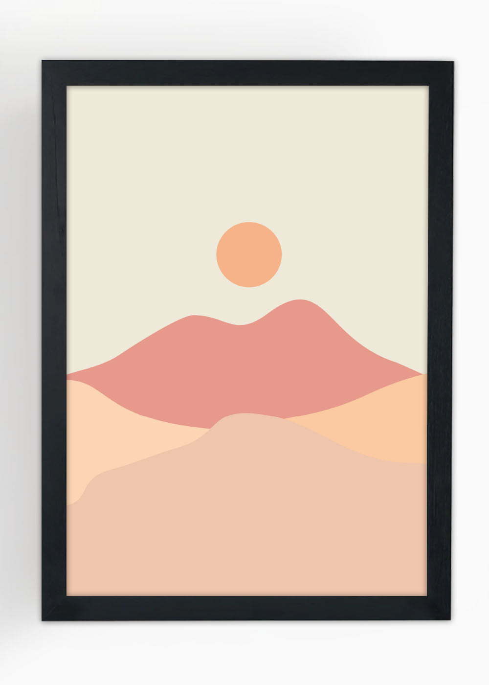 Quadro Decorativo Quente abstrato - Com vidro