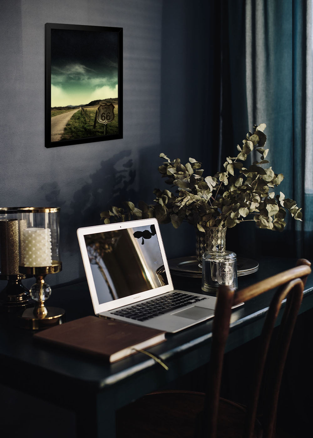 Quadro Decorativo A Estrada Perdida - Com vidro