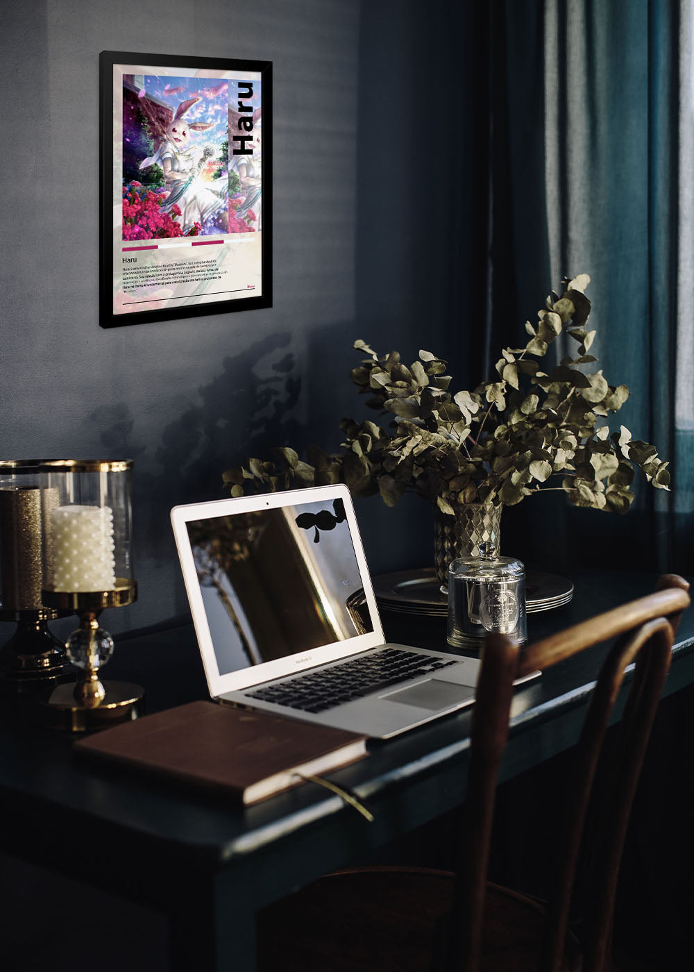 Quadro Decorativo Haru - Beastars - O Lobo Bom - Com vidro