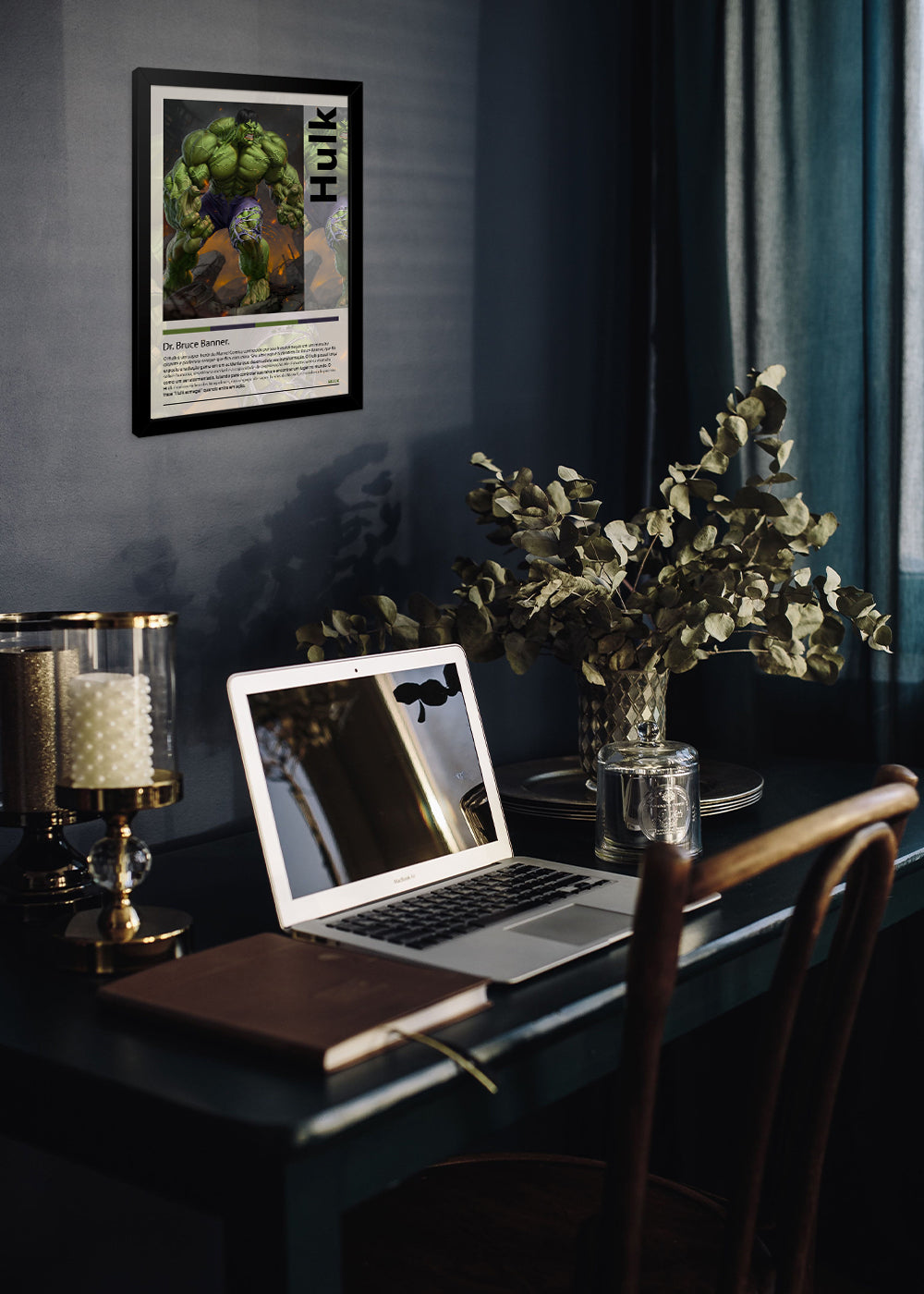 Quadro Hulk a serie - Com vidro