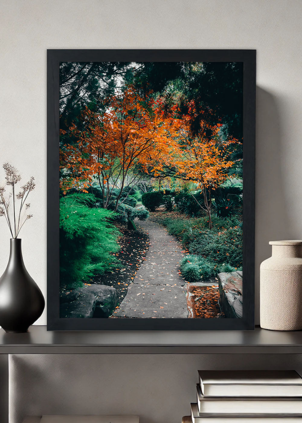 Quadro Decorativo estrada florestal - Com vidro