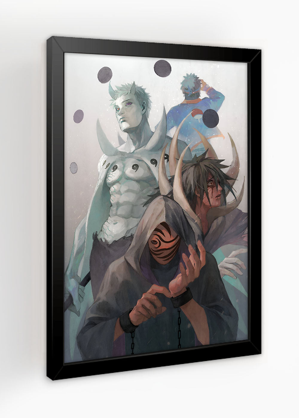 Quadro Decorativo Obito Uchiha - Anime - Com vidro